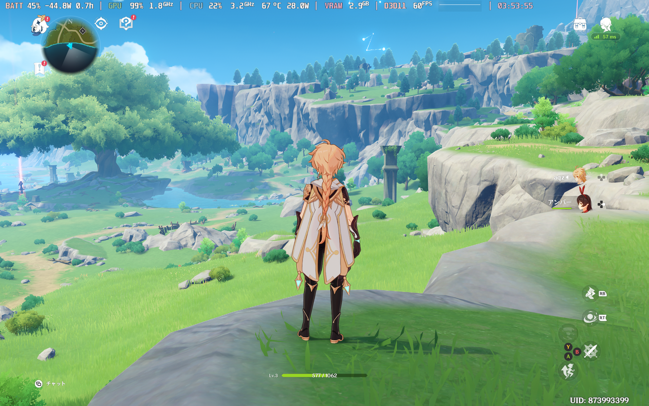 原神 中設定 60fps