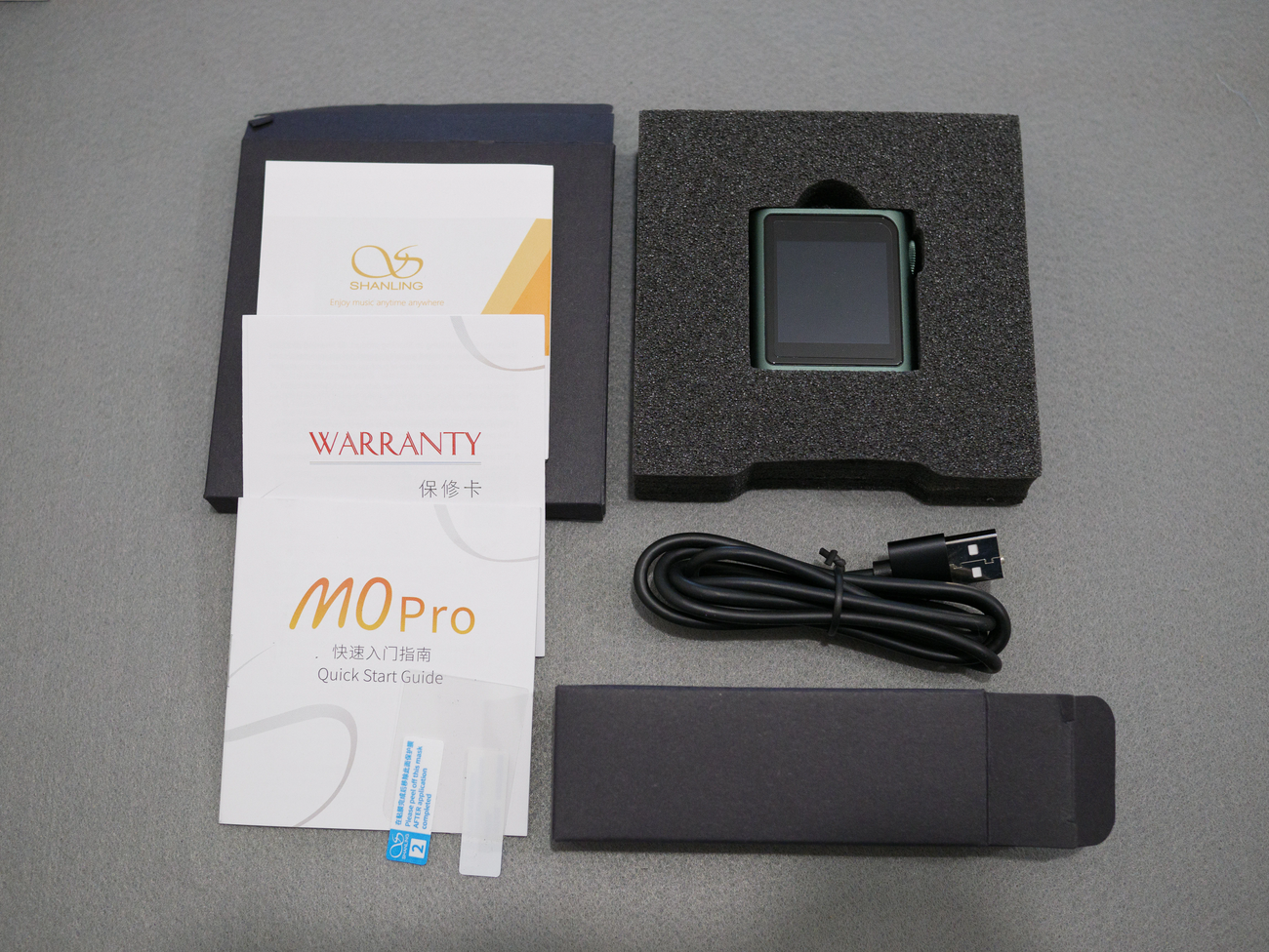 SHANLING M0 Pro 内容物